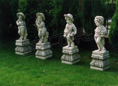 Sockel 27cm für Skulptur Design Figur Statue Garten Figuren Statuen